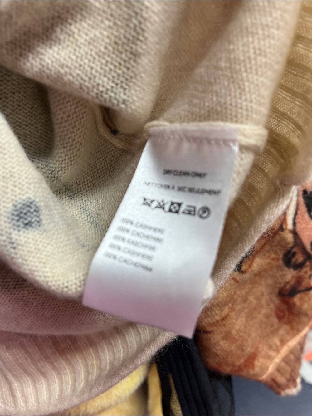 Anthropologie Goldie cashmere Women's Cream Graphic Cat Print  Sweater Medium - Picture 5 of 9